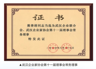 武漢企業聯合會、武漢企業家協會第十一屆理事會常務理事